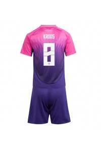 Duitsland Toni Kroos #8 Babytruitje Uit tenue Kind EK 2024 Korte Mouw (+ Korte broeken)